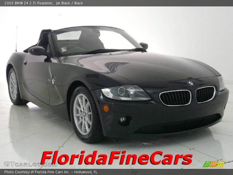 Jet Black / Black 2003 BMW Z4 2.5i Roadster