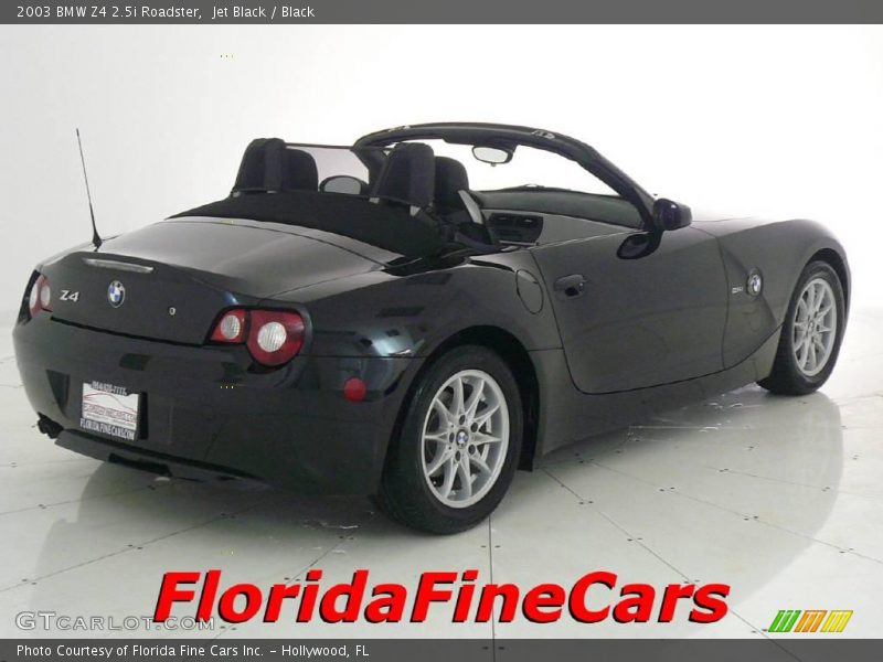 Jet Black / Black 2003 BMW Z4 2.5i Roadster