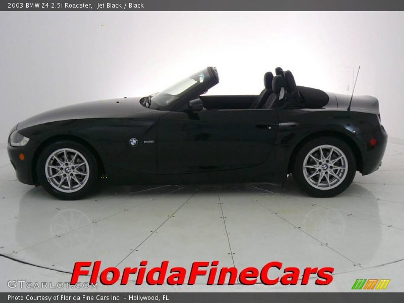 Jet Black / Black 2003 BMW Z4 2.5i Roadster