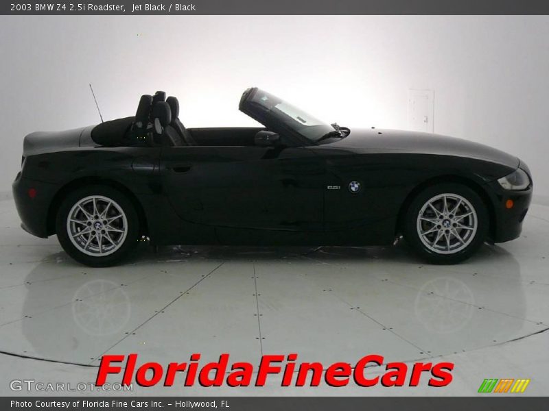 Jet Black / Black 2003 BMW Z4 2.5i Roadster
