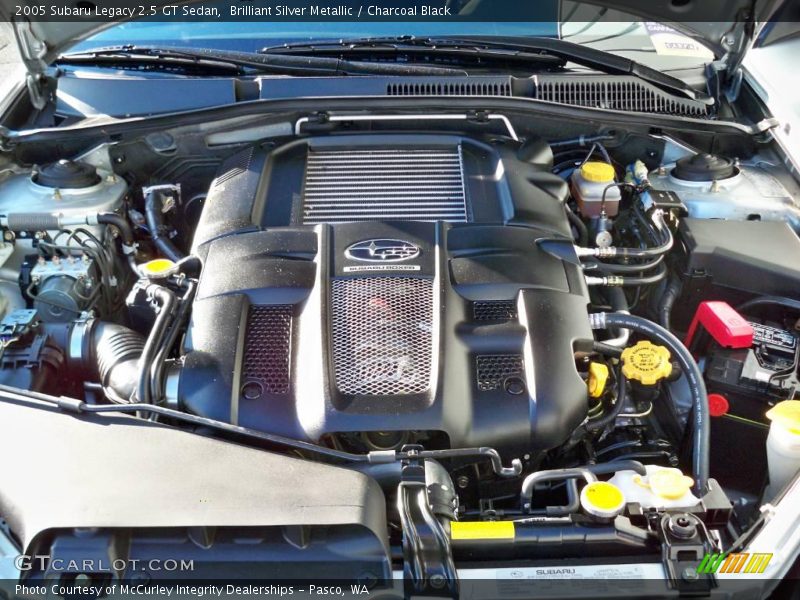 Brilliant Silver Metallic / Charcoal Black 2005 Subaru Legacy 2.5 GT Sedan