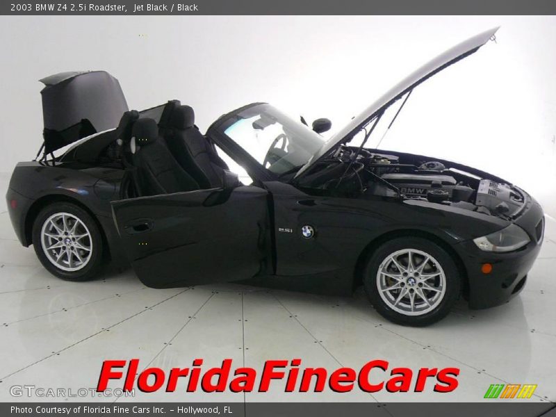 Jet Black / Black 2003 BMW Z4 2.5i Roadster