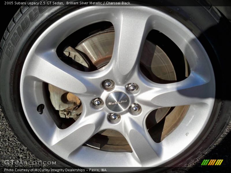 Brilliant Silver Metallic / Charcoal Black 2005 Subaru Legacy 2.5 GT Sedan