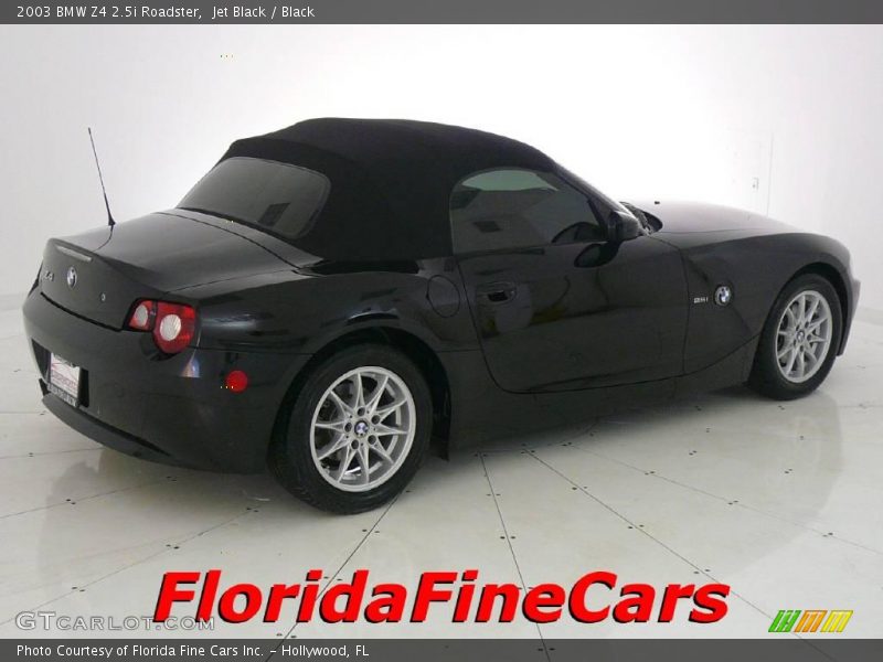 Jet Black / Black 2003 BMW Z4 2.5i Roadster