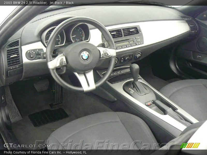 Jet Black / Black 2003 BMW Z4 2.5i Roadster
