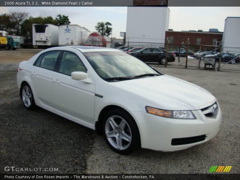 White Diamond Pearl / Camel 2006 Acura TL 3.2