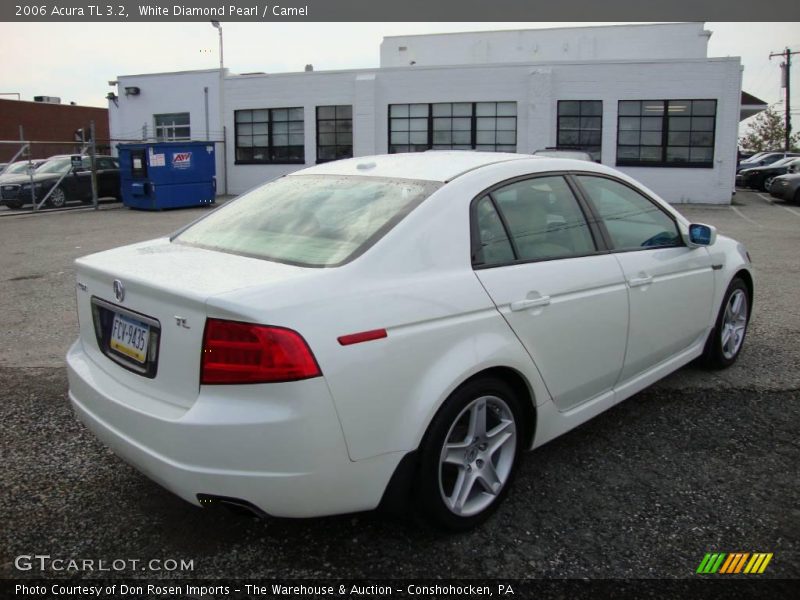 White Diamond Pearl / Camel 2006 Acura TL 3.2