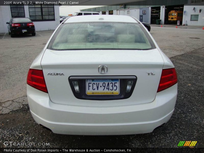 White Diamond Pearl / Camel 2006 Acura TL 3.2