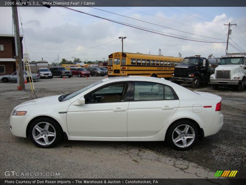 White Diamond Pearl / Camel 2006 Acura TL 3.2