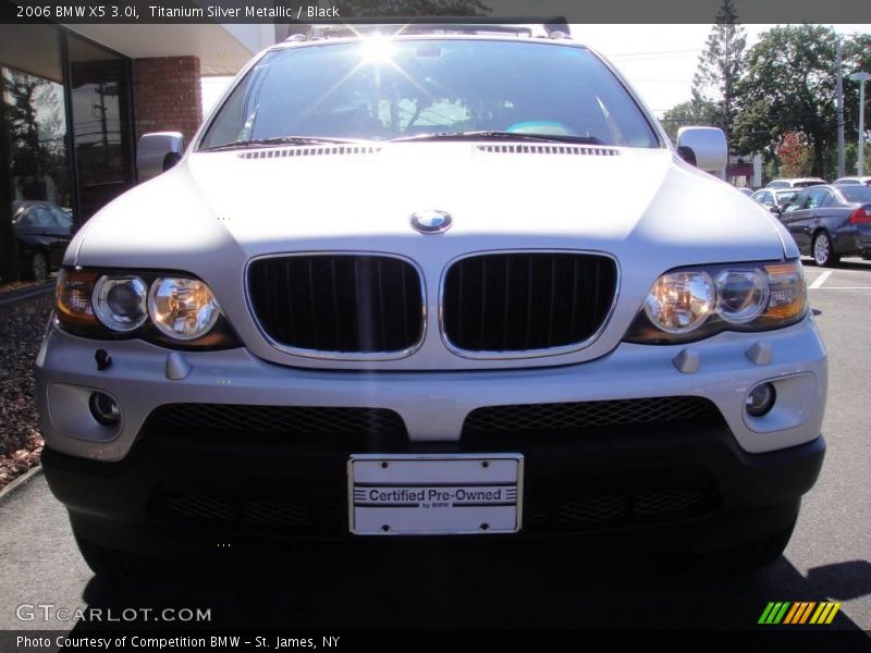 Titanium Silver Metallic / Black 2006 BMW X5 3.0i