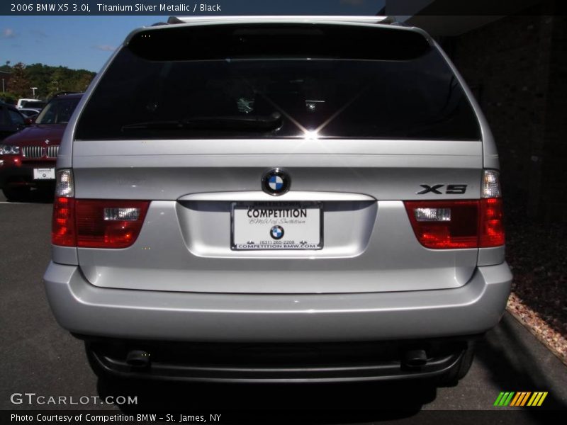 Titanium Silver Metallic / Black 2006 BMW X5 3.0i