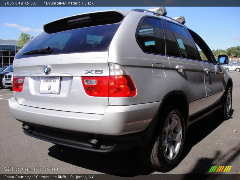 Titanium Silver Metallic / Black 2006 BMW X5 3.0i