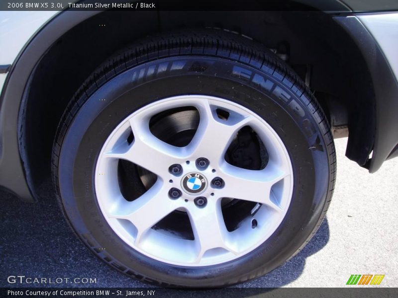 Titanium Silver Metallic / Black 2006 BMW X5 3.0i