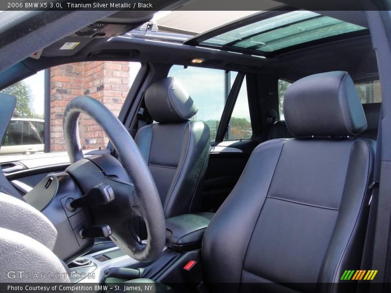 Titanium Silver Metallic / Black 2006 BMW X5 3.0i