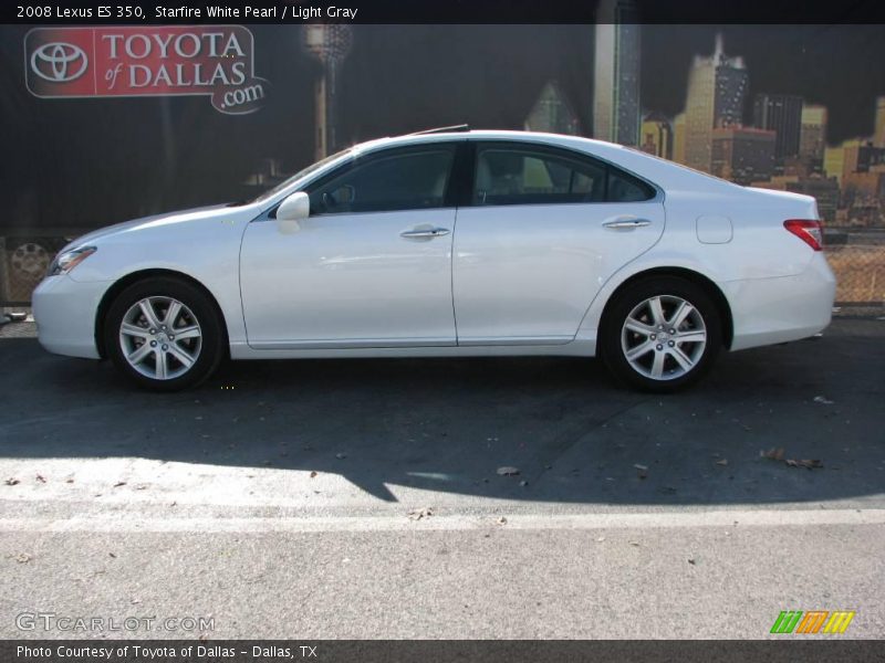 Starfire White Pearl / Light Gray 2008 Lexus ES 350