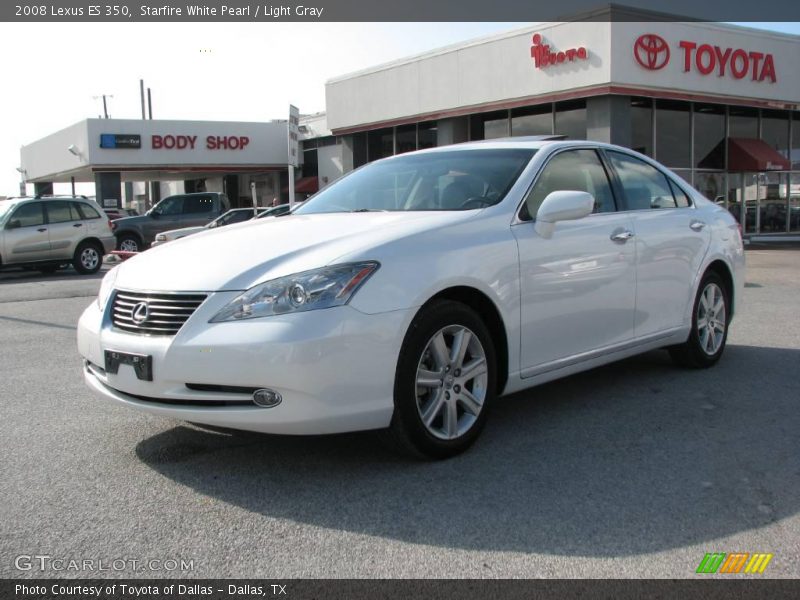Starfire White Pearl / Light Gray 2008 Lexus ES 350