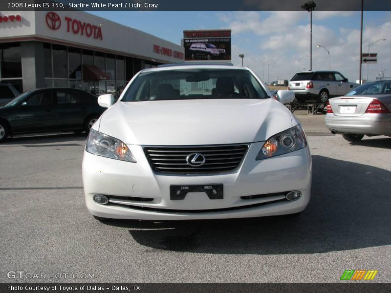 Starfire White Pearl / Light Gray 2008 Lexus ES 350