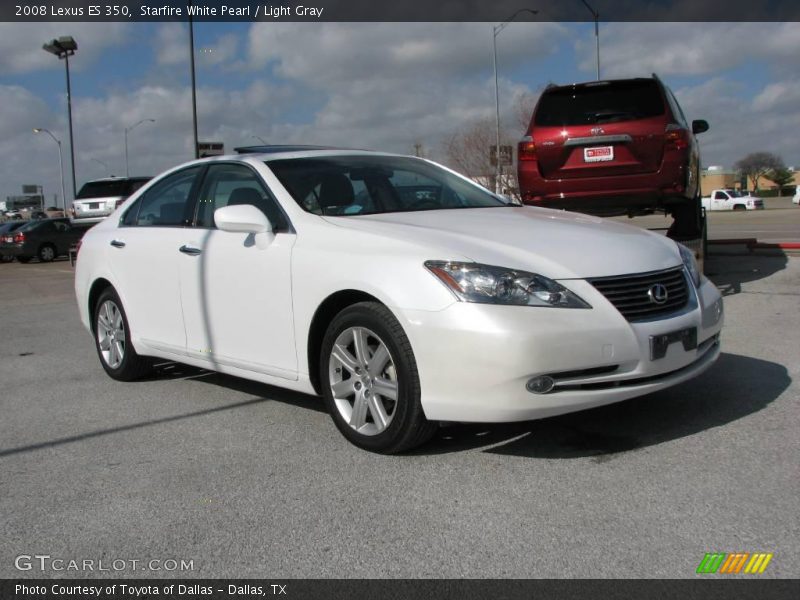 Starfire White Pearl / Light Gray 2008 Lexus ES 350