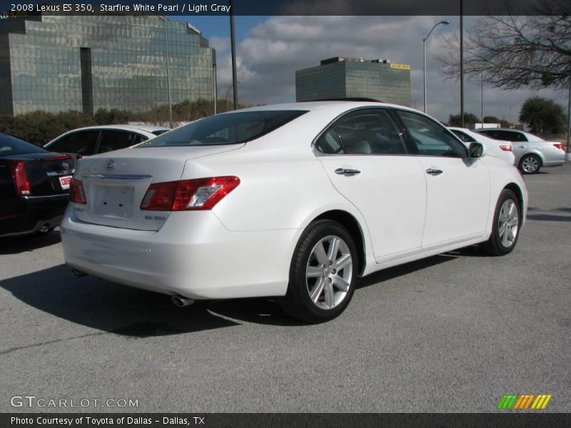 Starfire White Pearl / Light Gray 2008 Lexus ES 350