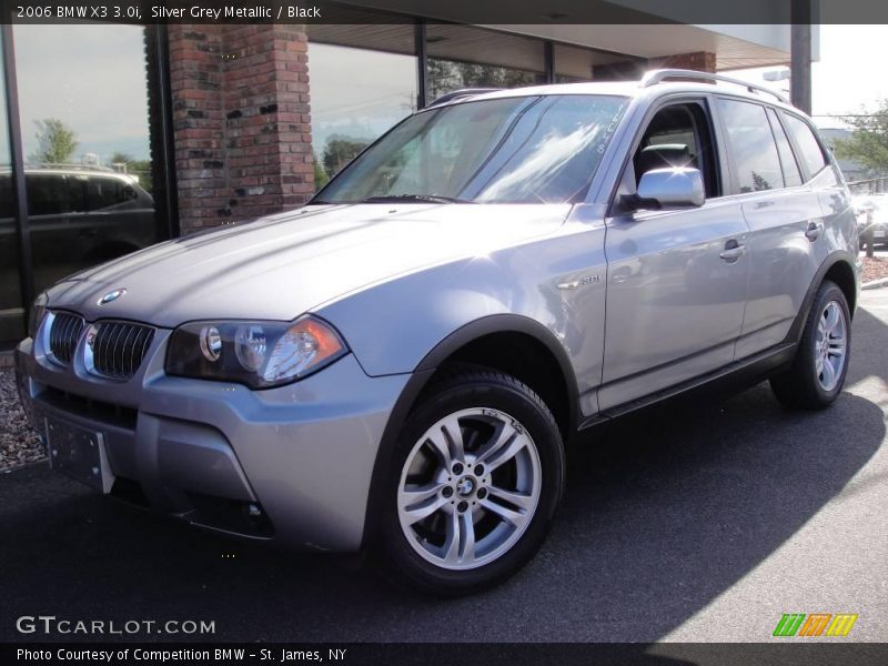 Silver Grey Metallic / Black 2006 BMW X3 3.0i