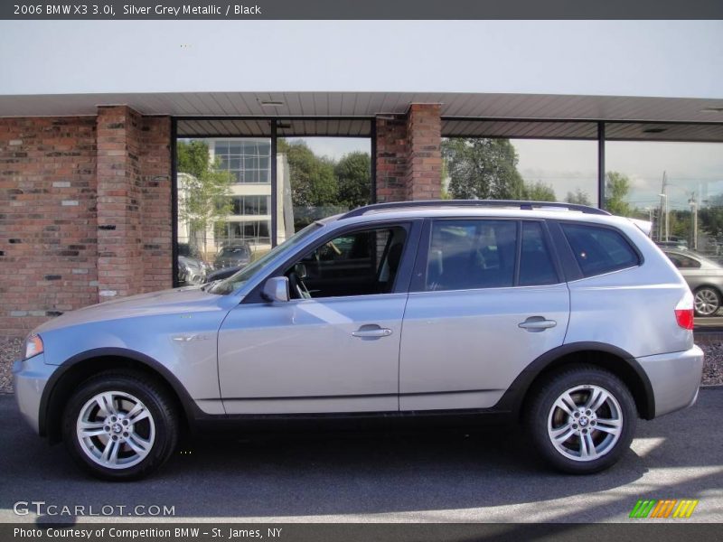 Silver Grey Metallic / Black 2006 BMW X3 3.0i
