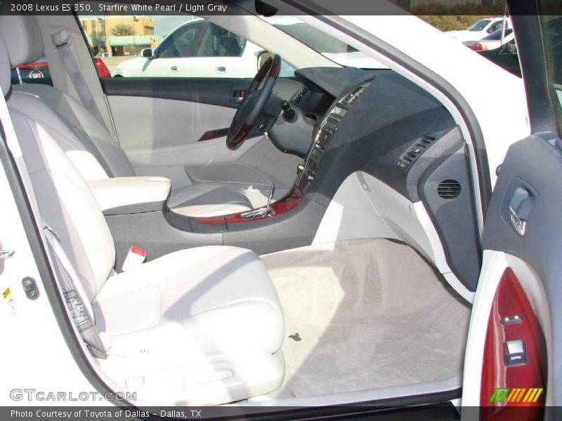Starfire White Pearl / Light Gray 2008 Lexus ES 350
