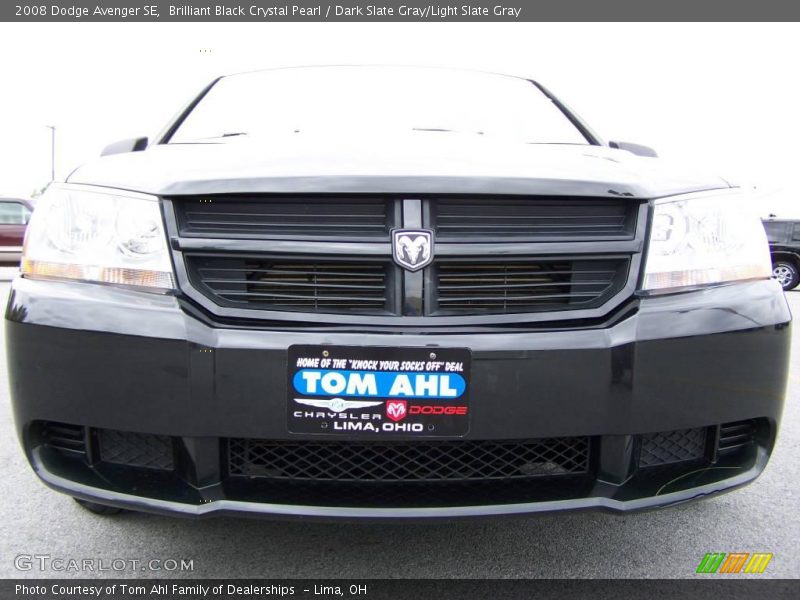 Brilliant Black Crystal Pearl / Dark Slate Gray/Light Slate Gray 2008 Dodge Avenger SE