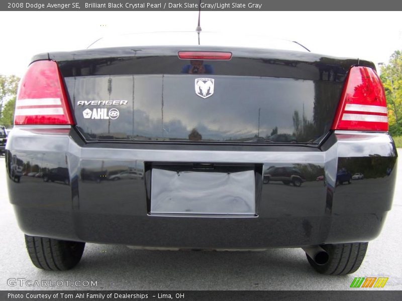 Brilliant Black Crystal Pearl / Dark Slate Gray/Light Slate Gray 2008 Dodge Avenger SE