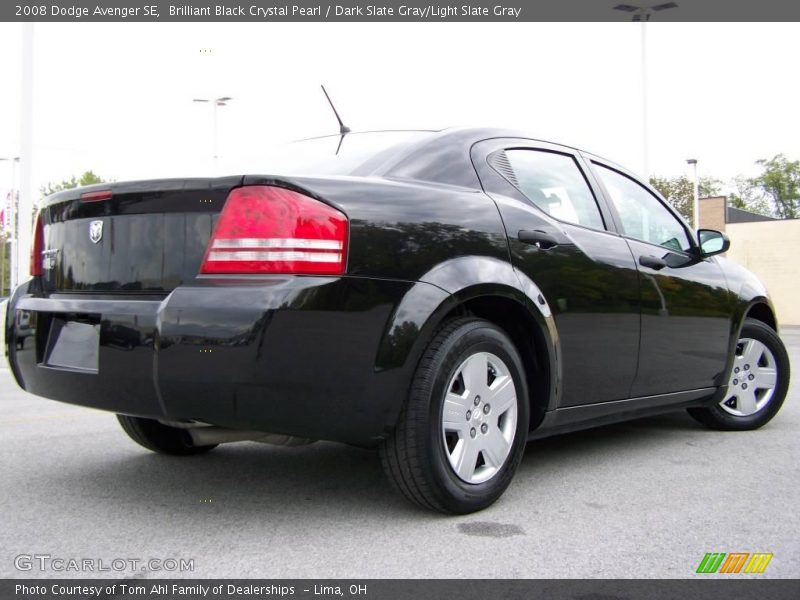 Brilliant Black Crystal Pearl / Dark Slate Gray/Light Slate Gray 2008 Dodge Avenger SE