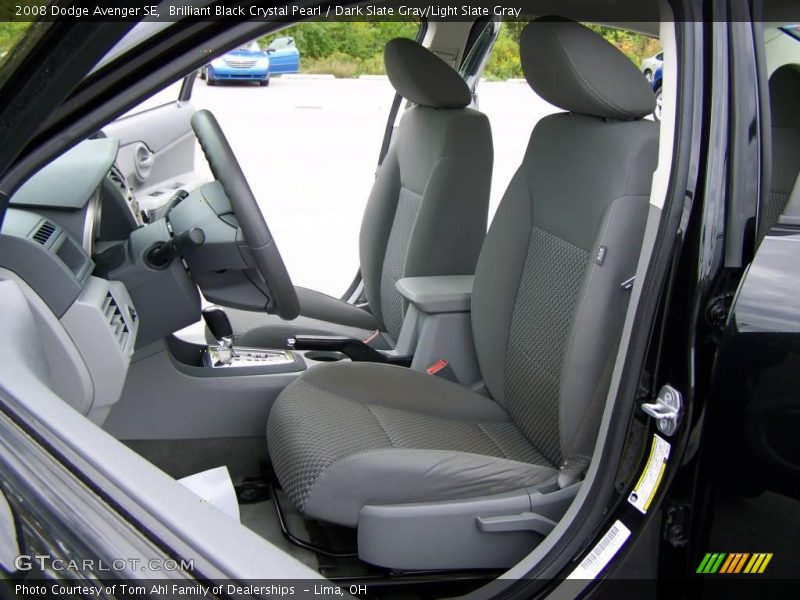 Brilliant Black Crystal Pearl / Dark Slate Gray/Light Slate Gray 2008 Dodge Avenger SE