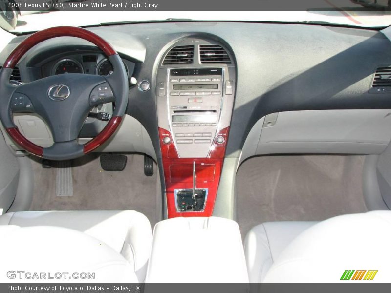 Starfire White Pearl / Light Gray 2008 Lexus ES 350