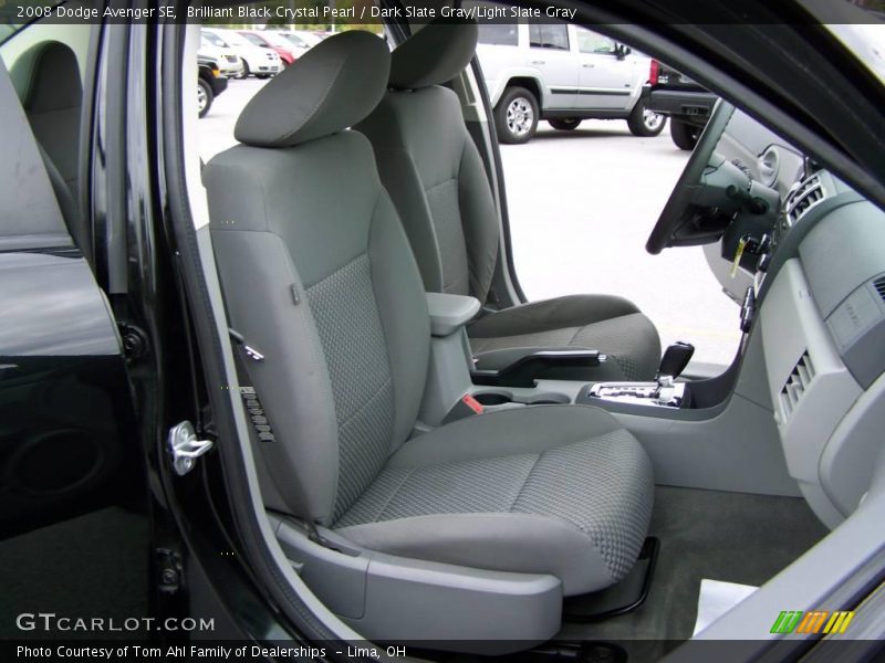 Brilliant Black Crystal Pearl / Dark Slate Gray/Light Slate Gray 2008 Dodge Avenger SE