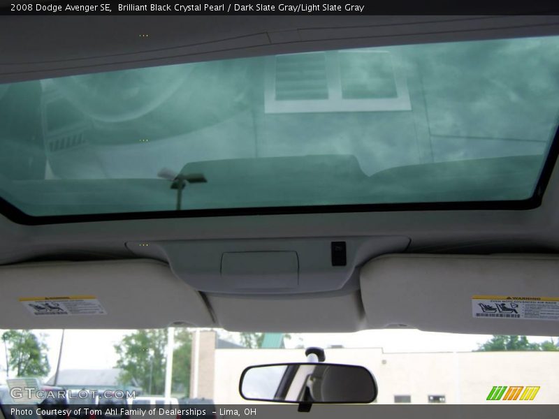 Brilliant Black Crystal Pearl / Dark Slate Gray/Light Slate Gray 2008 Dodge Avenger SE