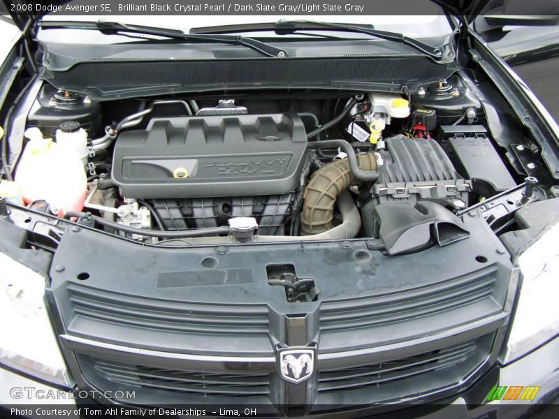 Brilliant Black Crystal Pearl / Dark Slate Gray/Light Slate Gray 2008 Dodge Avenger SE