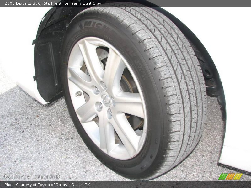 Starfire White Pearl / Light Gray 2008 Lexus ES 350