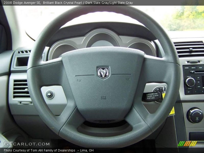 Brilliant Black Crystal Pearl / Dark Slate Gray/Light Slate Gray 2008 Dodge Avenger SE