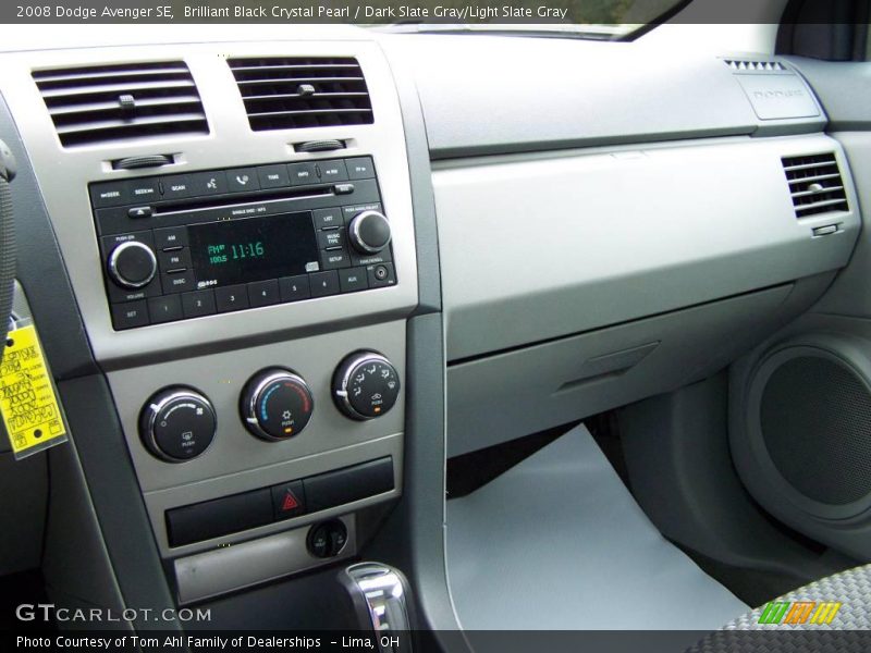 Brilliant Black Crystal Pearl / Dark Slate Gray/Light Slate Gray 2008 Dodge Avenger SE