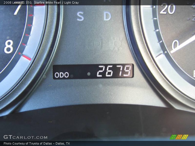 Starfire White Pearl / Light Gray 2008 Lexus ES 350