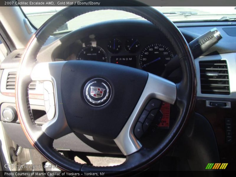 Gold Mist / Ebony/Ebony 2007 Cadillac Escalade AWD