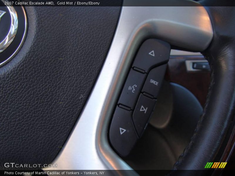 Gold Mist / Ebony/Ebony 2007 Cadillac Escalade AWD