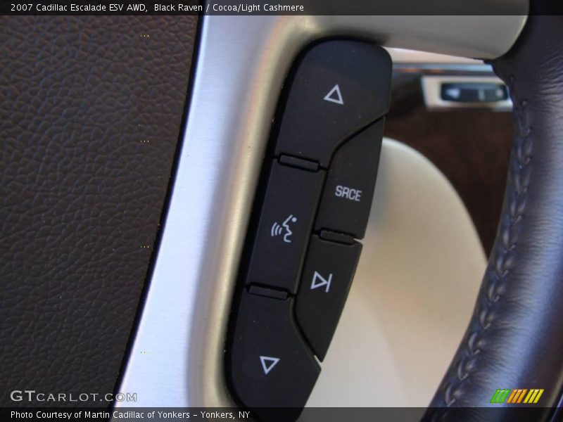 Black Raven / Cocoa/Light Cashmere 2007 Cadillac Escalade ESV AWD