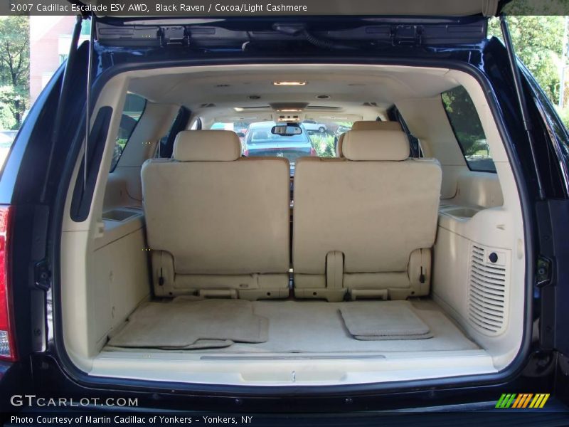 Black Raven / Cocoa/Light Cashmere 2007 Cadillac Escalade ESV AWD