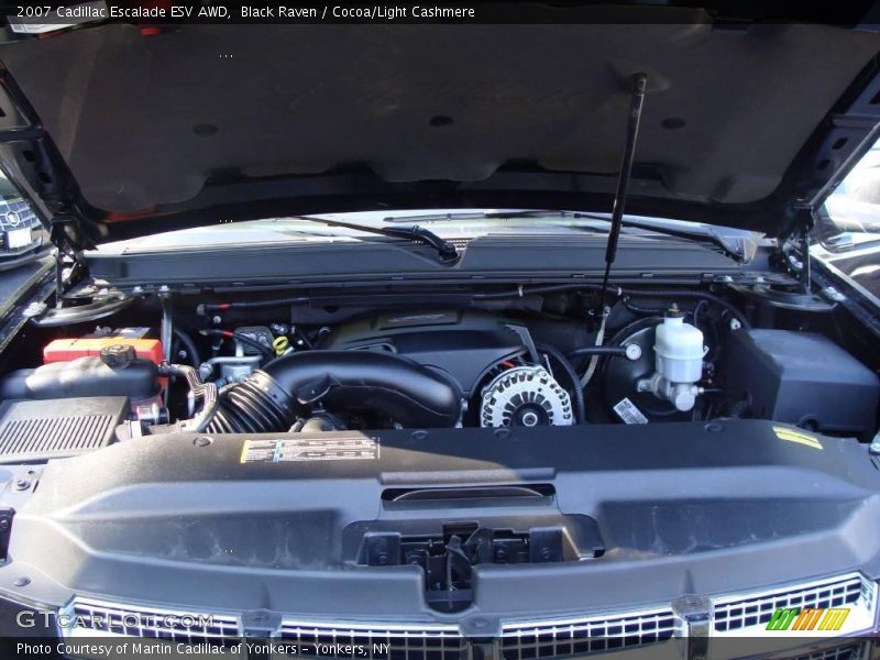 Black Raven / Cocoa/Light Cashmere 2007 Cadillac Escalade ESV AWD