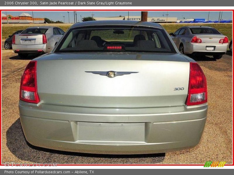 Satin Jade Pearlcoat / Dark Slate Gray/Light Graystone 2006 Chrysler 300