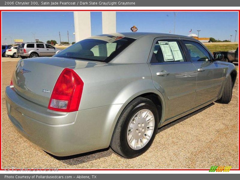 Satin Jade Pearlcoat / Dark Slate Gray/Light Graystone 2006 Chrysler 300