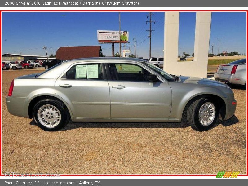 Satin Jade Pearlcoat / Dark Slate Gray/Light Graystone 2006 Chrysler 300