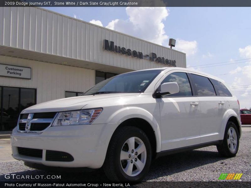 Stone White / Dark Slate Gray/Light Graystone 2009 Dodge Journey SXT