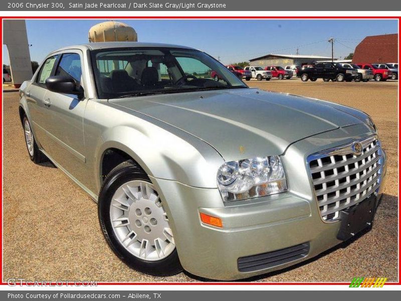 Satin Jade Pearlcoat / Dark Slate Gray/Light Graystone 2006 Chrysler 300