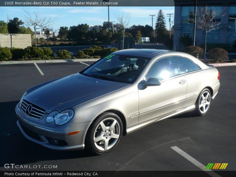 Pewter Metallic / Charcoal 2005 Mercedes-Benz CLK 500 Coupe