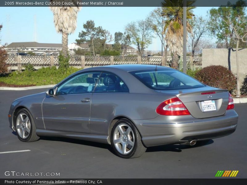 Pewter Metallic / Charcoal 2005 Mercedes-Benz CLK 500 Coupe